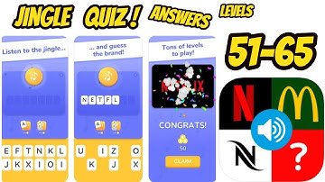 Jingle Quiz ‪Game All levels 51-65 Gameplay Walkthrough (iOS-Android)
