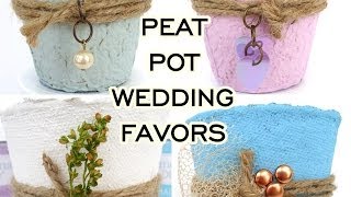 Peat Pot Wedding Favors DIY screenshot 1