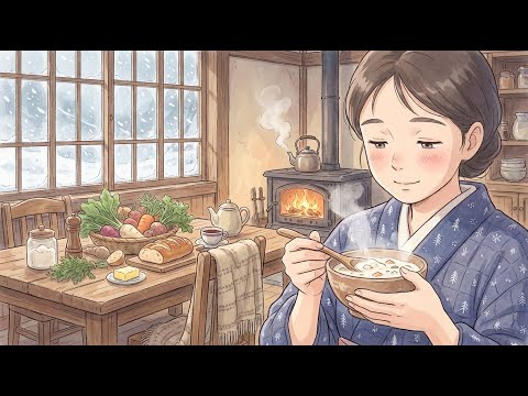 The First Snow & Warm Winter Stew 🍲 Ghibli Style ASMR | Cozy Japanese Countryside Cooking | 02 hours