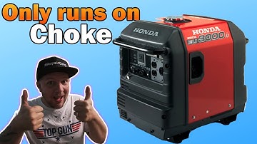 FIXED: Honda EU 3000is only runs on CHOKES - Here
