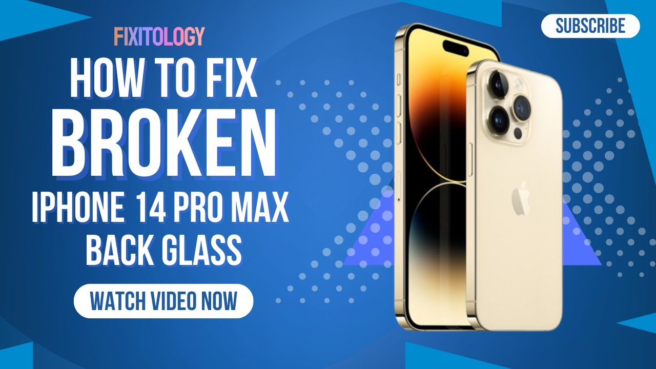 Broken iPhone 14 Pro Max Back Glass? Watch This Repair!