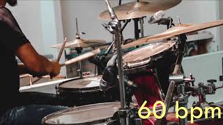 60 Bpm Drum Track Batería - Groove Beat Sixteenth notes