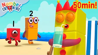 Numberblocks en Español | Episodios completos | Aprende a contar en VERANO 🌊