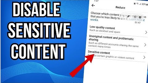 How To Disable Sensitive Content On Facebook