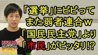 ｢選挙｣にビビッてまた弱者連合ｗ ｢国民｣を付けるより｢市民民主党｣の方がお似合いな件ｗ