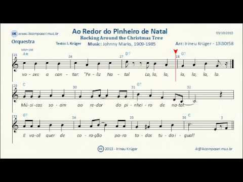 Natal - NOITE SANTA - ( Notas musicais, letra, acordes, karaoke ) 