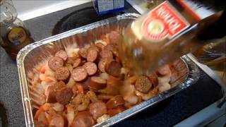 SMOKED SHRIMP & SAUSAGE on Masterbuilt Smoker | BUMMERS BAR-B-Q