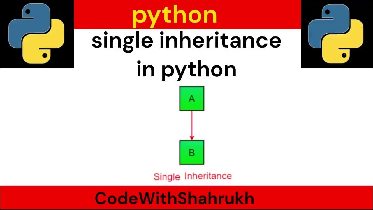 single inheritance in python. - YouTube
