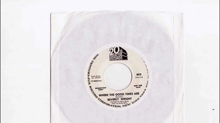 BEVERLY WRIGHT WHERE THE GOOD TIMES ARE