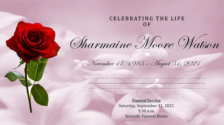 Sharmaine Watson - Funeral Service