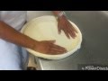 Making a stuffed crust pizza