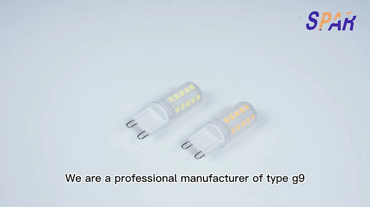 light Type G9 bulb led dimmable warm white 3w