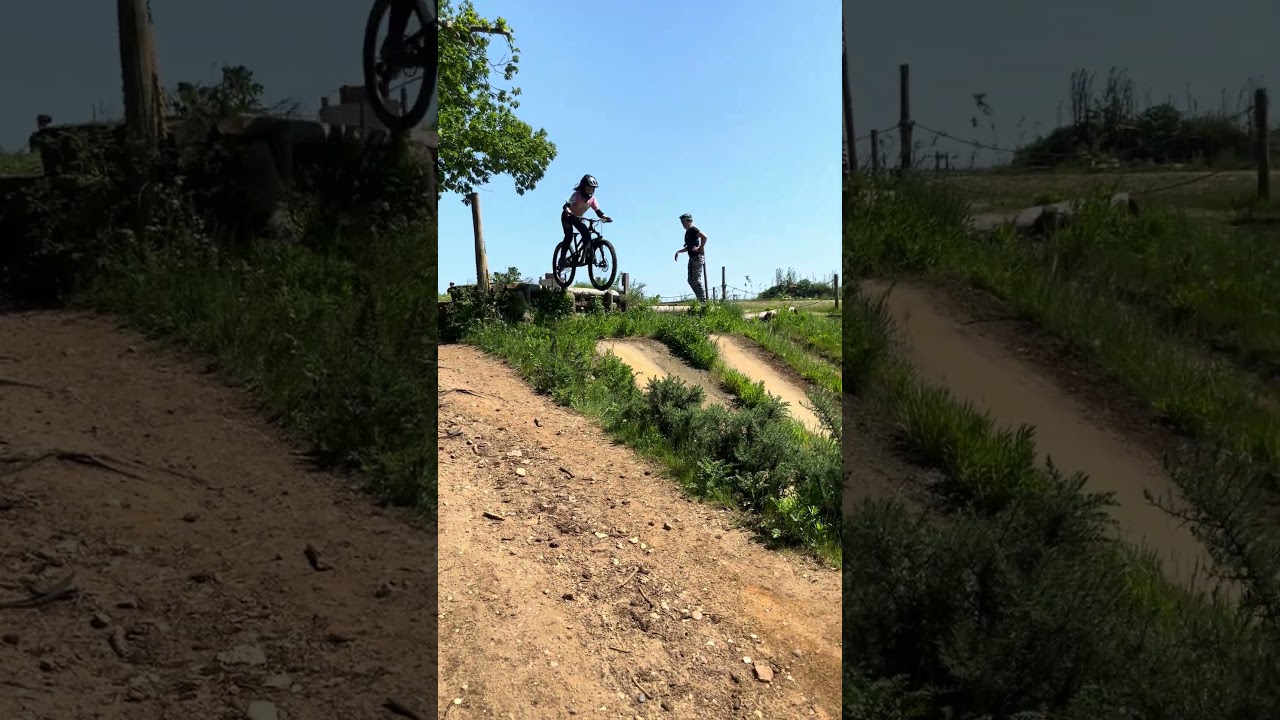 Unbound Festival 2024 Twisted Oaks. Lucy’s biggest drop to date. Women’s Mountain Bike Festival 2024