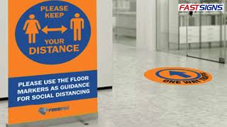 Help Customers and Employees Social Distance with Signs and Graphics | FASTSIGNS®