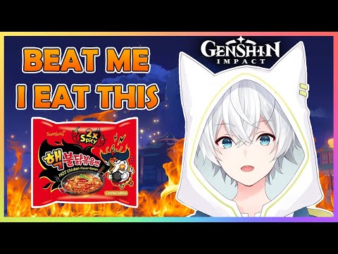 Genshin Racing Against Viewers (Eating Spicy Noodles EVERY Time I Lose)