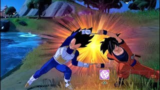 Goku & Vegeta Fusion Ha Emote Plus Charging Up Super Saiyan - Fortnite X Dragon Ball Super