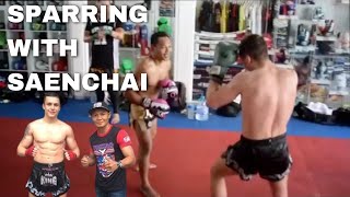 My First Time Sparring with Saenchai in Thailand