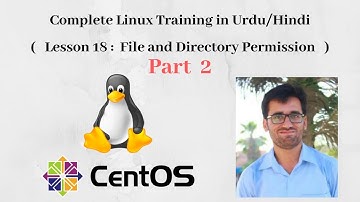 Complete Linux Training in Urdu/Hindi: Lesson # 18 File and Directory Permission in Linux ( Part 2 )