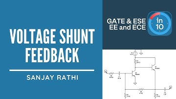 Voltage shunt feedback | GATE & ESE Electrical, Electronics (EE, ECE) | Sanjay Rathi