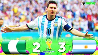 Nigeria 2-3 Argentina - World Cup 2014 - Messi Double - Extended Highlights - FHD by DBoost 5,392 views 1 month ago 15 minutes