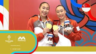 ''Really proud!' Debbie Soh, Yvette Chong revel in combined duet gold for Singapore | SEA Games 2025