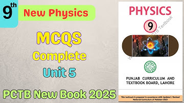 Class 9 Physics Chapter 5 MCQs | PTB New Book 2025 | Work, Energy & Power