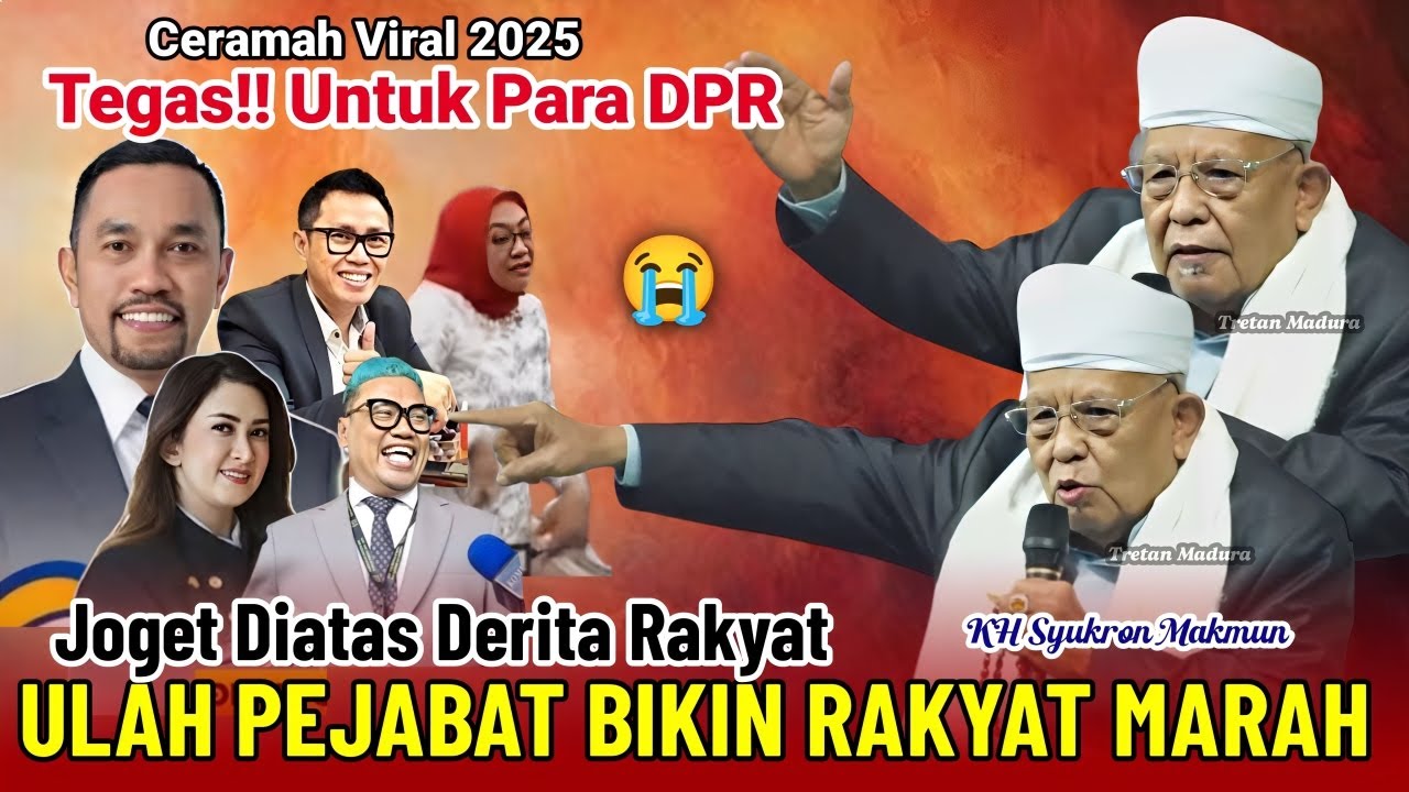 Tegas‼️Pesan Kyai Bagi Pejabat DPR | Begini Tanggapan KH SYUKRON MAKMUN Terbaru 2025 (DEMO DPR)