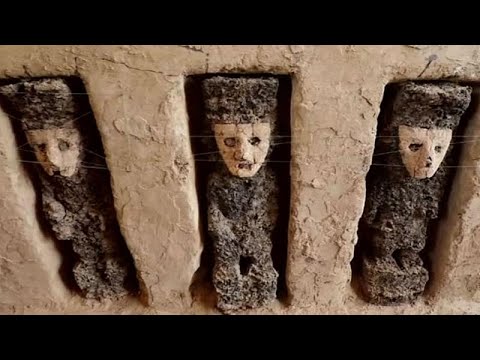 Human-like statues dating back to year 1,100 unearthed in Peru