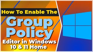 How To Enable The Group Policy Editor in Windows 10 & 11 Home Edition❗(2024) (Tutorial)✅