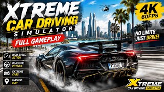 Insane High Speed Police Chase in Xtreme Car Driving Simulator! | 4K 60FPS #youtube #gaming #video  screenshot 5