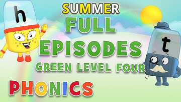 #SummerLearning Alphablocks - Green Level Four | FULL EPISODES 7-9 | Learn to Read #HomeSchooling