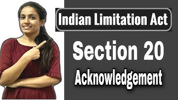 Section 20 of Limitation Act || Effect of acknowledgment or payment by another person || Go legal