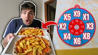 🎯LA RUOTA DECIDE QUANTO E COSA DEVO MANGIARE PER 24 ORE! 🍕