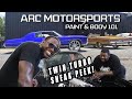DONKMASTER SNEAKS INTO ARC MOTORSPORTS TO LOCK IN! Twin Turbo Build &  Paint & Body 101