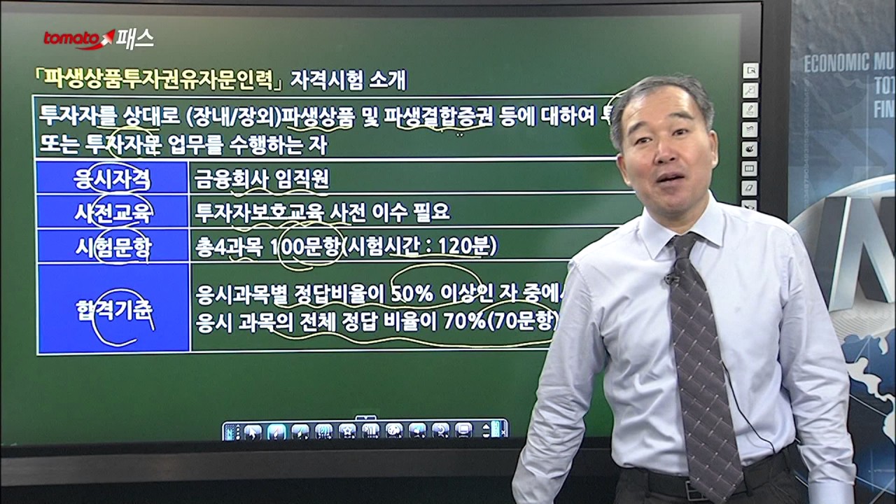 [파생상품투자권유자문인력/토마토패스] 정규이론반 선물개요