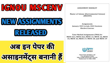 𝗜𝗚𝗡𝗢𝗨 𝗠𝗦𝗖𝗘𝗡𝗩 𝗡𝗲𝘄 𝗘𝗹𝗲𝗰𝘁𝗶𝘃𝗲 𝗖𝗼𝘂𝗿𝘀𝗲 𝗔𝘀𝘀𝗶𝗴𝗻𝗺𝗲𝗻𝘁 𝗣𝗮𝗽𝗲𝗿𝘀|𝗠𝗦𝗖𝗘𝗡𝗩 𝗔𝘀𝘀𝗶𝗴𝗻𝗺𝗲𝗻𝘁𝘀 𝗝𝗮𝗻 𝟮𝟬𝟮𝟯 𝘁𝗼 𝗝𝘂𝗹𝘆 𝟮𝟬𝟮𝟰 𝗘𝗹𝗲𝗰𝘁𝗶𝘃𝗲