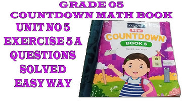 Class 5 Countdown Unit 5 Exercise 5a Exercise Solution
