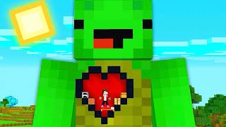 JJ build House inside the Heart to Prank Mikey in Minecraft (Maizen)