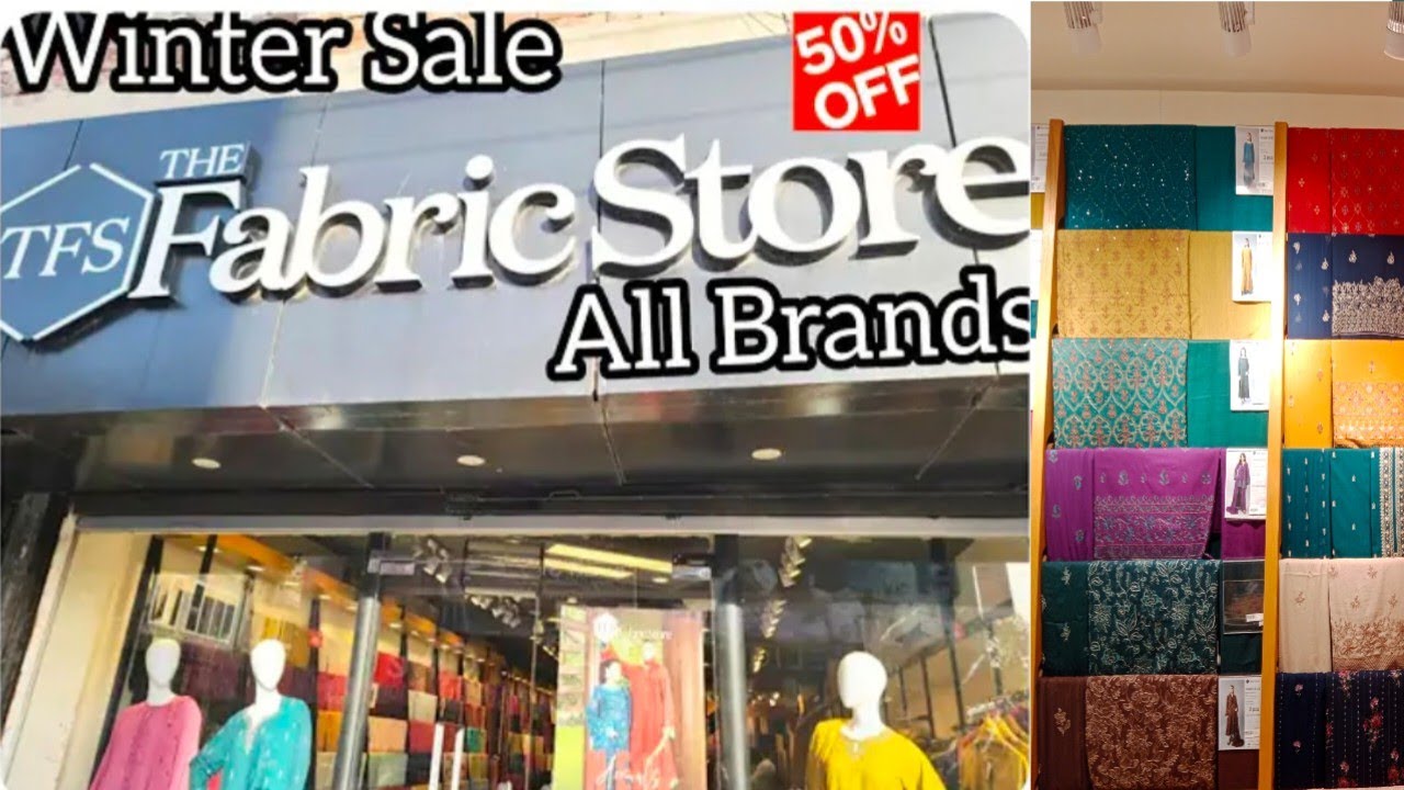The Fabric Store Classic Winter Sale/Up to 50% Off Fabric Store Karandi n Chiffon Collection