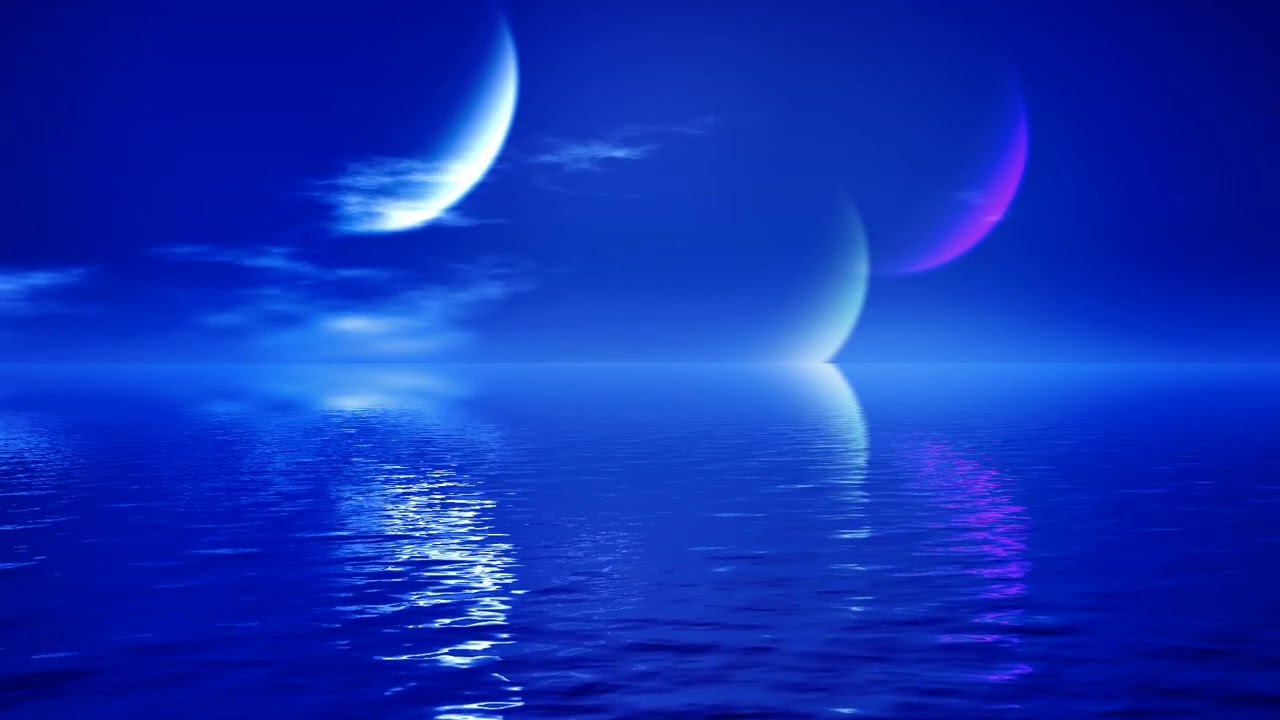 Drifting in an Unknown Sea Gazing at Moons | Relaxation Music | Chilled Music | Calming | Ambient