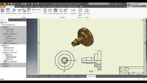 Section Views in Autodesk Inventor 2018