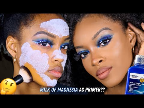 TRYING MILK OF MAGNESIA AS PRIMER… IT’S GIVING CAKE 🎂🍰