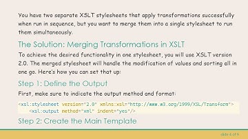 How to Perform Multiple Transformations in a Single XSLT Stylesheet