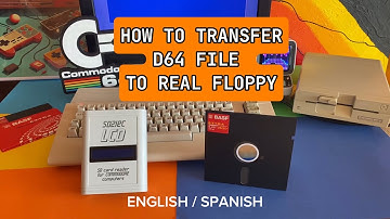 Copy files from SD2IEC to real floppy disk #commodore #c64 #sd2iec #retrocomputer #8bit #floppydisk