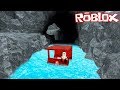 Gizemli Mağarada Kutu ile Kaydık! - Panda ile Roblox CAVE SLIDE