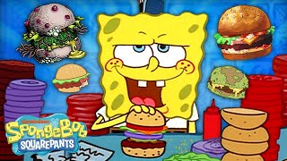 SpongeBob Cooks Krabby Patties for ONE HOUR! 🍔 | 60 Minute Compilation