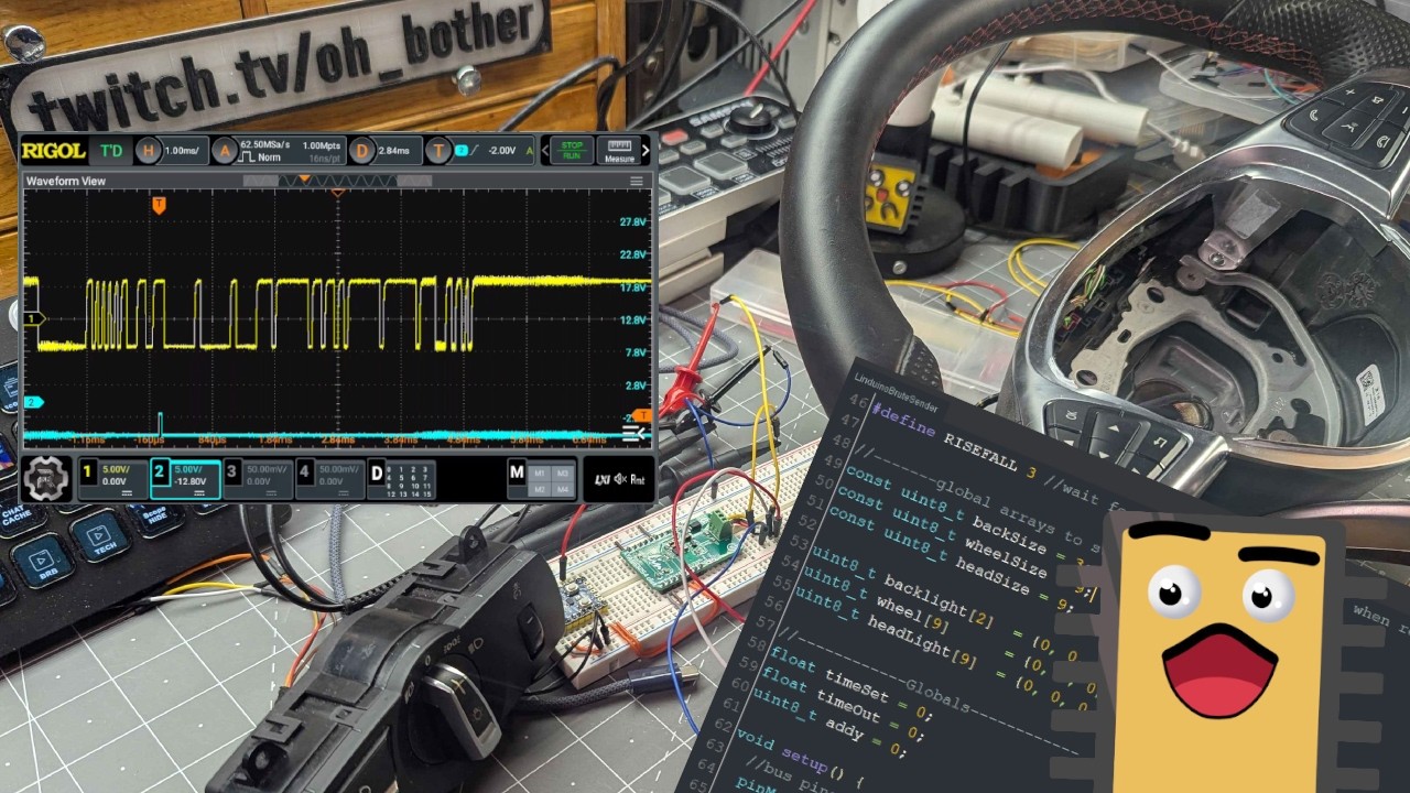 Car headlight switch: hacking into backlights using basic bus signals! Arduino hacking stream.