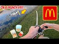 FISHING with FAST food CHALLENGE! (McDonald’s)