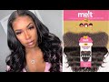 Janet Collection Melt HD Frontal |  Brazilian bundle hair 1 Pack Solution |  Beauty Supply Hair