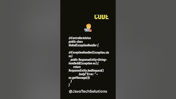 Spring Boot Exception Handling → @ControllerAdvice Made Easy ⚡